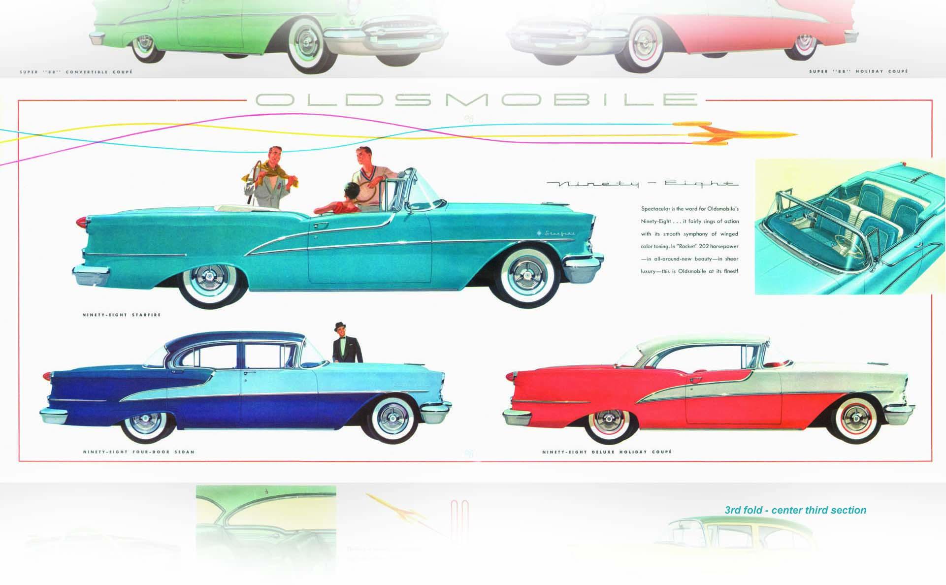 1955 Oldsmobile Motor Cars Foldout Page 6